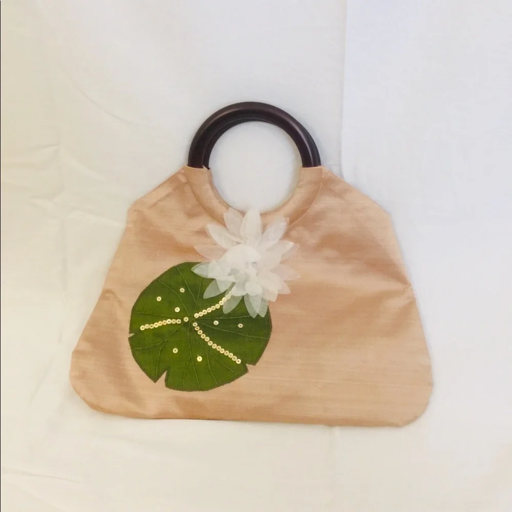 Fabric Lily Pad Handbag